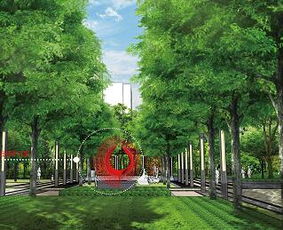 某住宅小區景觀擴初施工圖紙免費下載 園林綠化及施工